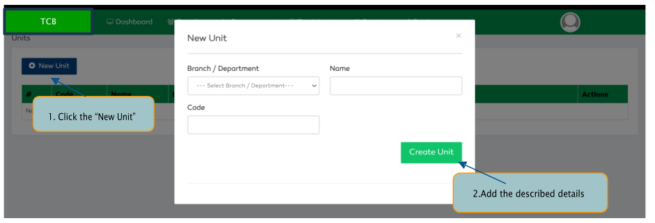 P2P Organization Hierarchy add new unit