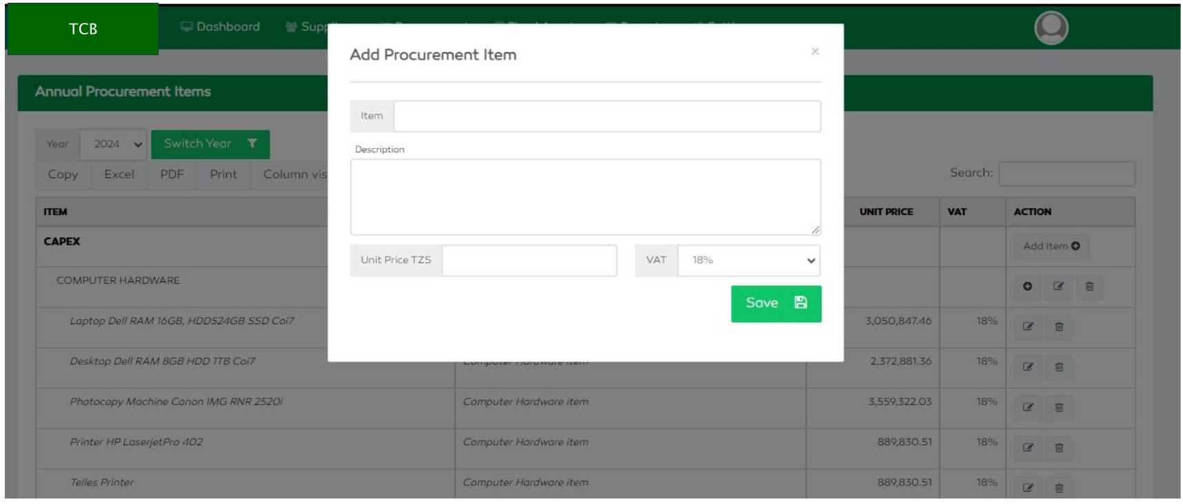 P2P Adding a Procurement Item
