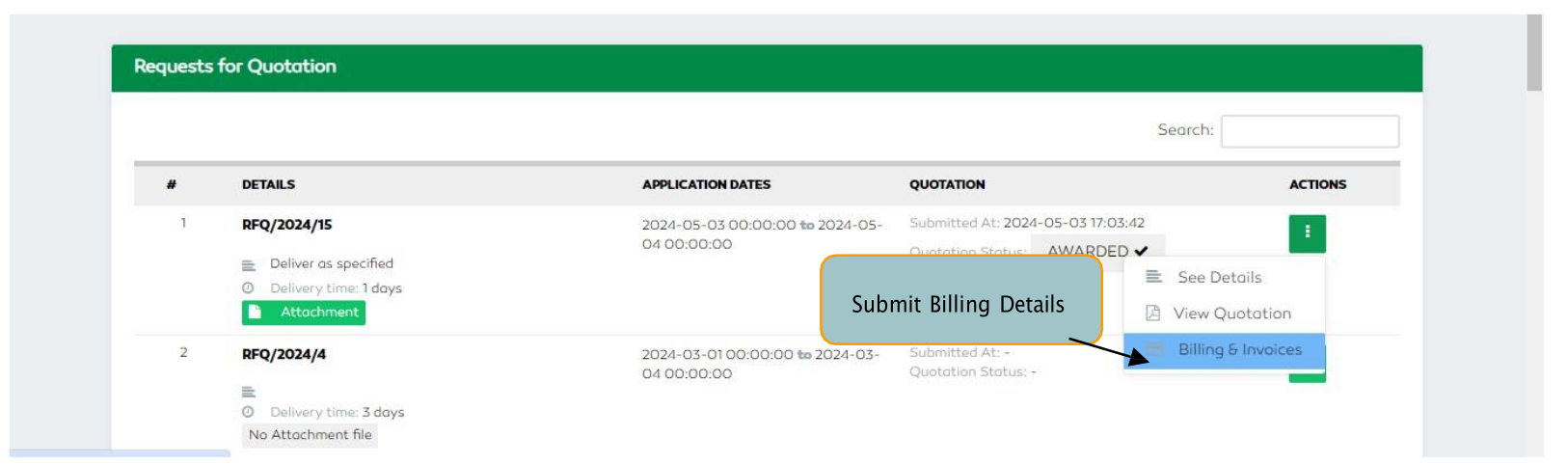 P2P Billing and Invoicing Section