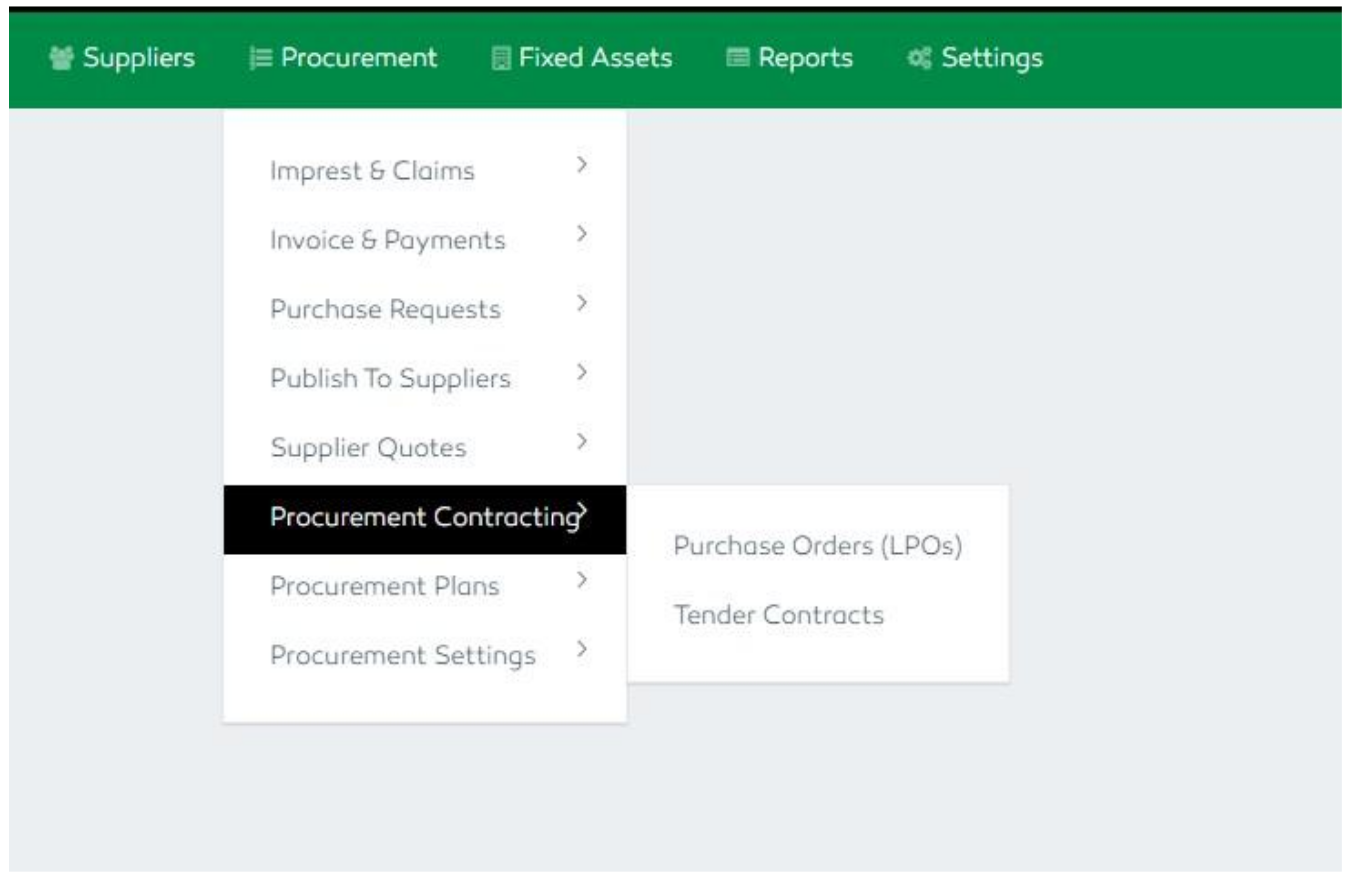 P2P Procurement Contracting Features