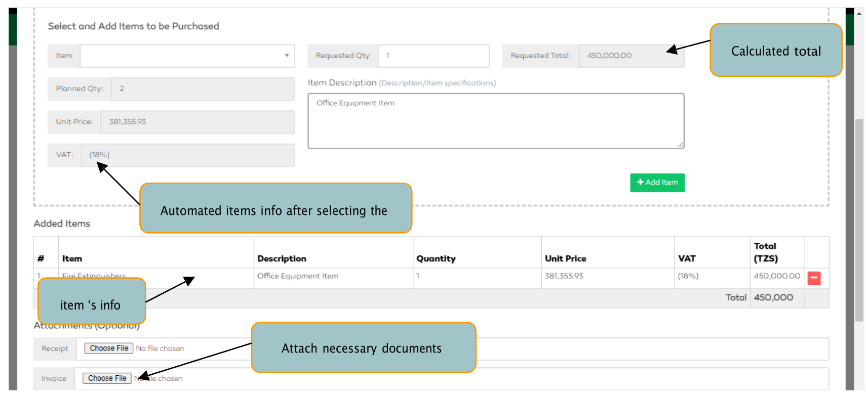 P2P Creating a new Direct Purchase