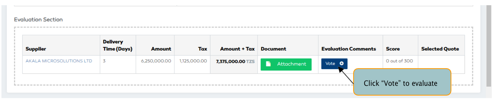 P2P Evaluation Section
