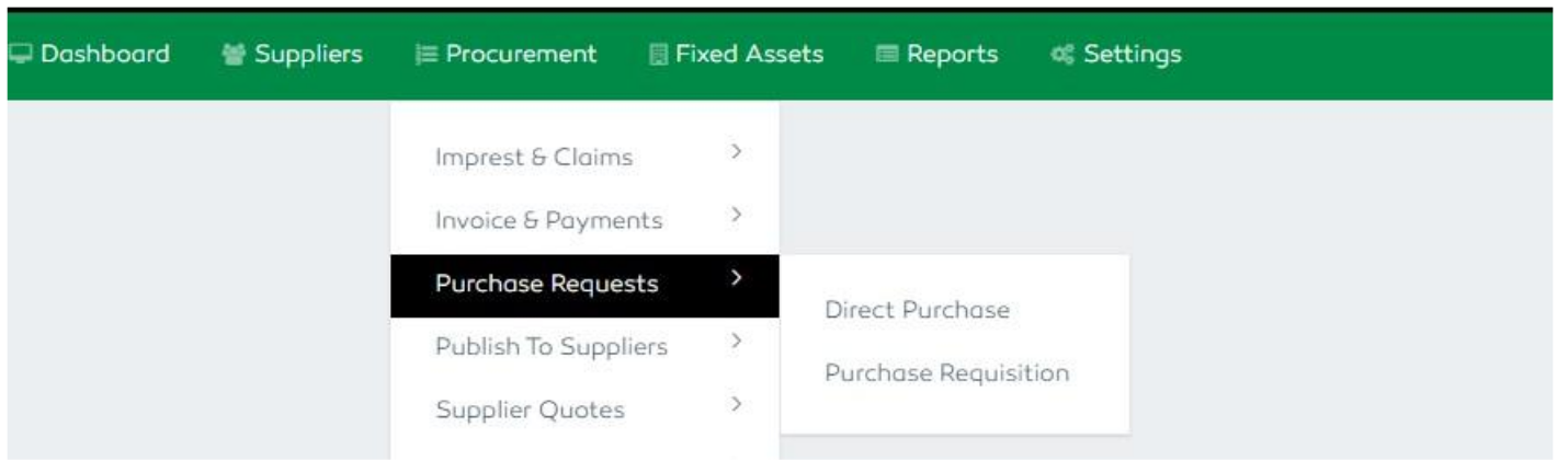 P2P Purchase Request Module