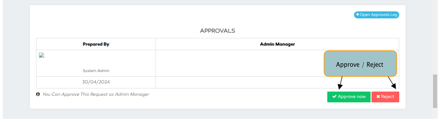 P2P Supplier Approval/Rejection